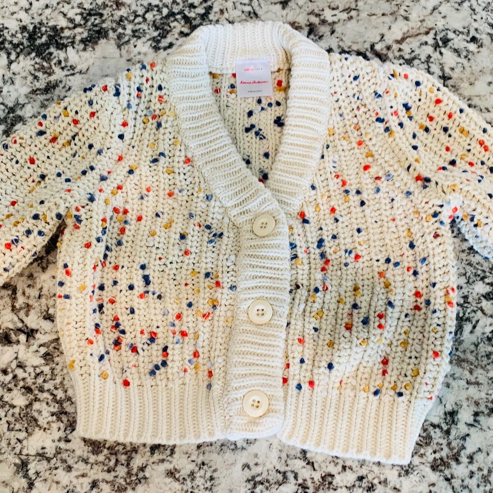 Hannah Anderson Flecked Yarn Cardigan 4